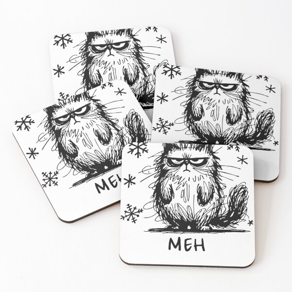 Item preview, Grumpy Pet Santa Cat Christmas Pajama Shirts designed and sold by Teemaniac.