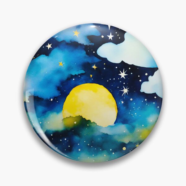 Item preview, Dreamy Night Sky Watercolor 3 designed and sold by Tom-Johnson.