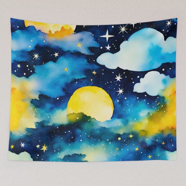 Item preview, Dreamy Night Sky Watercolor 3 designed and sold by Tom-Johnson.