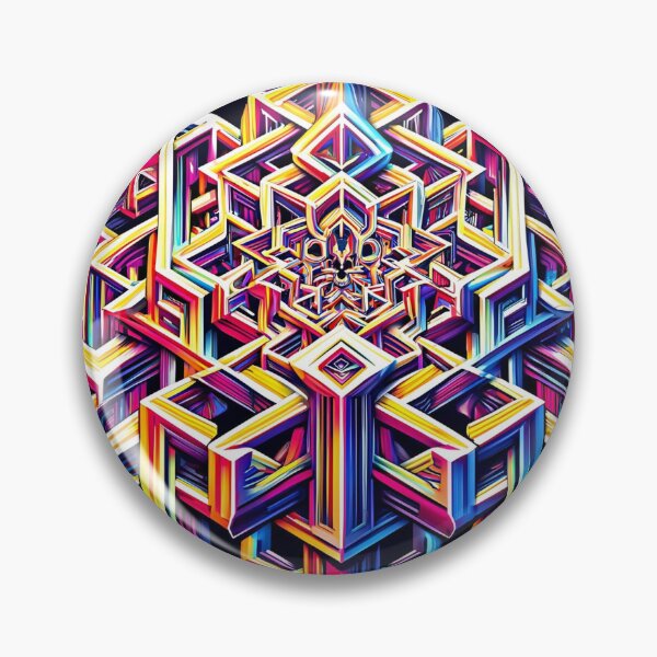 Item preview, Vivid Geometric Maze Design – Hypnotizing Artwork designed and sold by CWT-JustforFun.