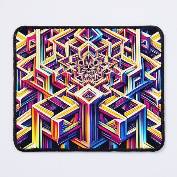 Item preview, Vivid Geometric Maze Design – Hypnotizing Artwork designed and sold by CWT-JustforFun.