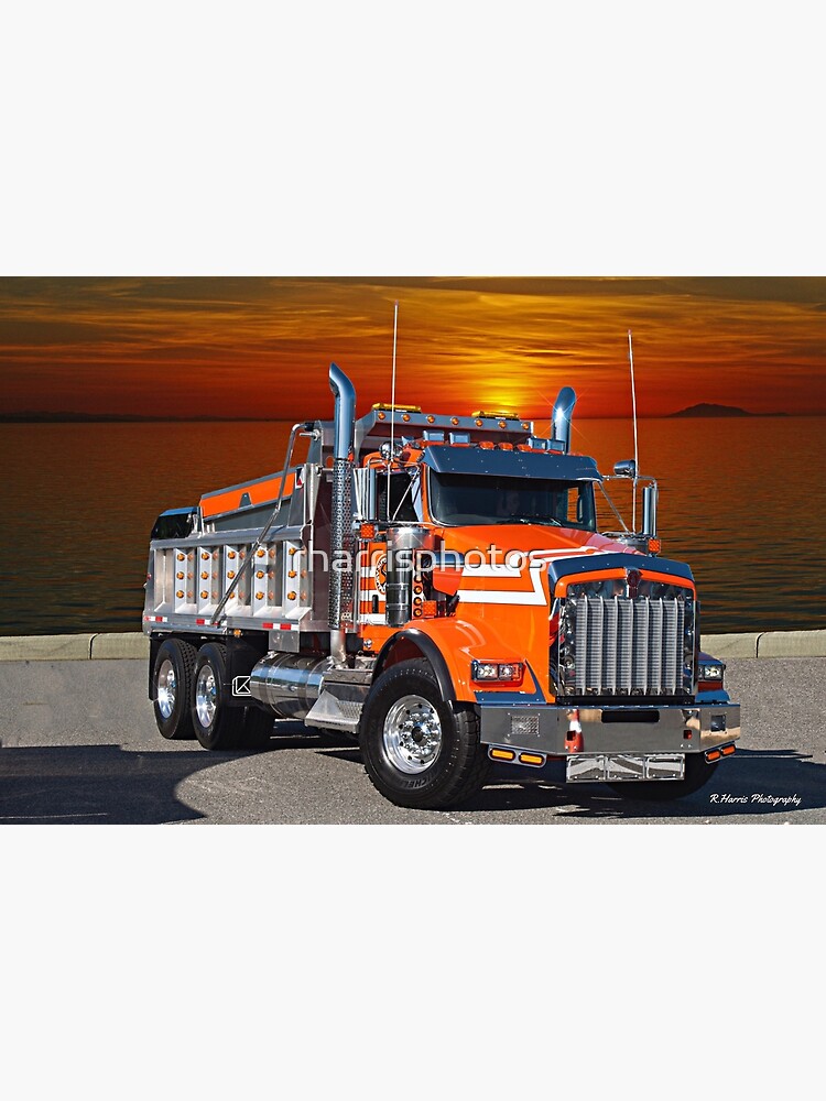 Great Looking New Kenworth Dump Truck Photographic Print For Sale By Rharrisphotos Redbubble 3736