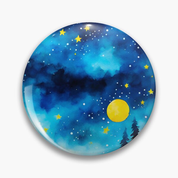 Item preview, Dreamy Night Sky Watercolor 4 designed and sold by Tom-Johnson.