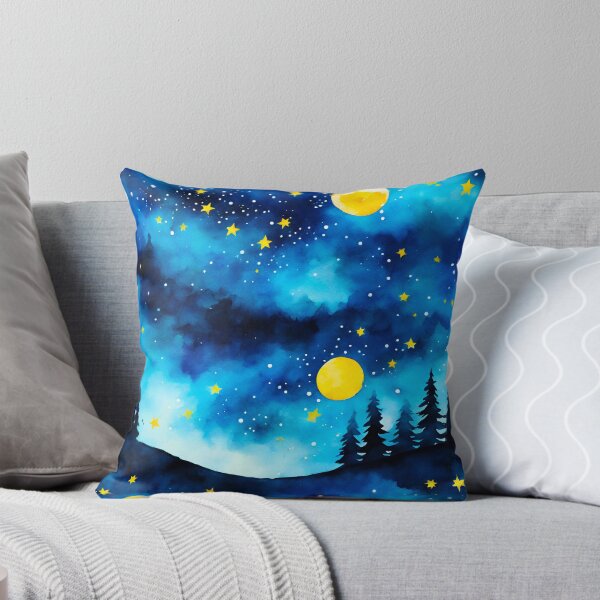 Item preview, Dreamy Night Sky Watercolor 4 designed and sold by Tom-Johnson.