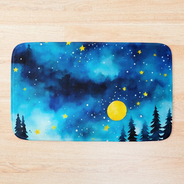 Item preview, Dreamy Night Sky Watercolor 4 designed and sold by Tom-Johnson.