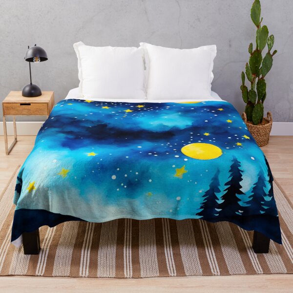 Item preview, Dreamy Night Sky Watercolor 4 designed and sold by Tom-Johnson.