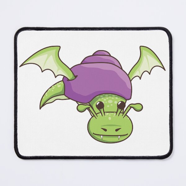 Item preview, Cute Snail Dragon - Green & Purple designed and sold by Alanna-Cyclops.