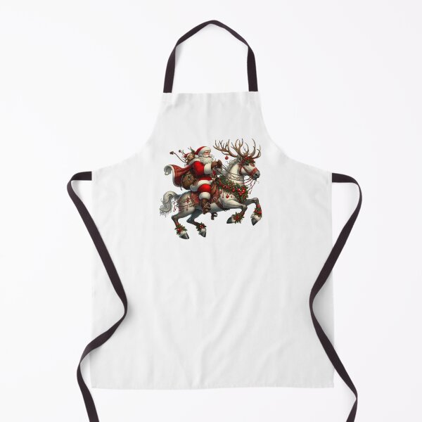 Item preview, Funny Horseback Riding Xmas Santa Hat Equestrian Christmas Horse designed and sold by ArtByKatti.