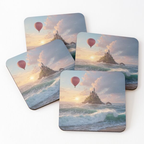 Item preview, Air balloon and scenery designed and sold by Cute Bunny.