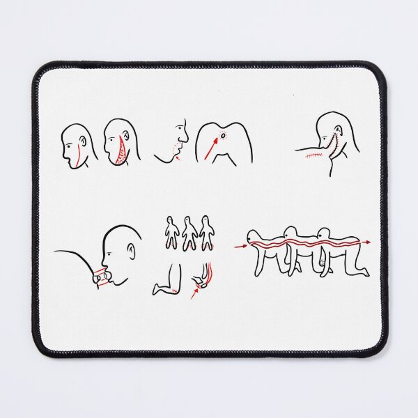 Item preview, The Human Centiped (Complete) (light background) designed and sold by Zinesaxea.