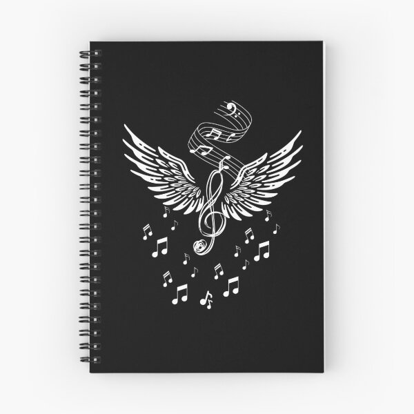 Item preview, Treble Clef with Wingss and Floating Notes – Unique Design for Musicians and Musiic Enthusiasts designed and sold by Ver-Payah.