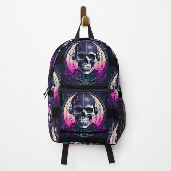 Item preview, Skull Surrounded by Musical Notes designed and sold by TheDarkStone.