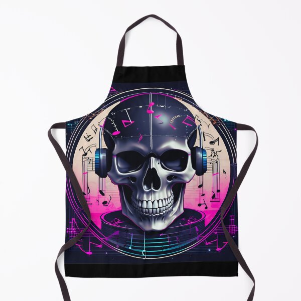 Item preview, Skull Surrounded by Musical Notes designed and sold by TheDarkStone.