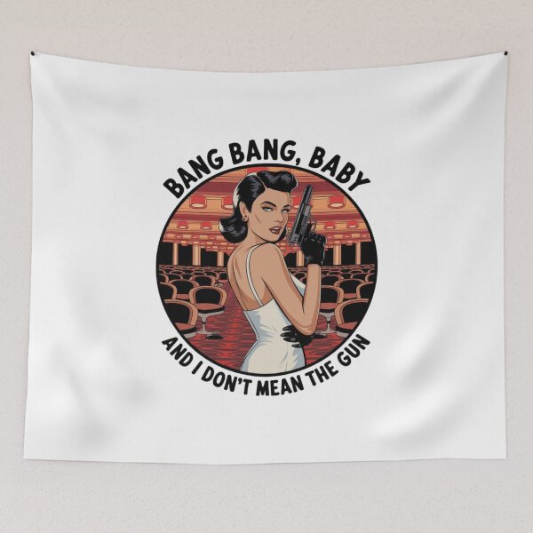 Item preview, Bang, Lady, attitude, baby, Cheeky, funnyfits70, Humor, Funny, retro, vintages, funny quotes, animal humor, designed and sold by FunnyFits70.