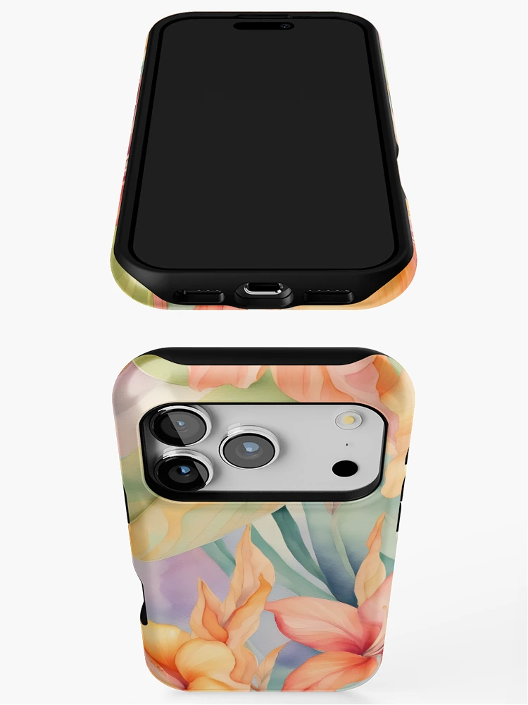 Thumbnail 3 of 4, iPhone Case, Tropical florals designed and sold by ReverieTown.