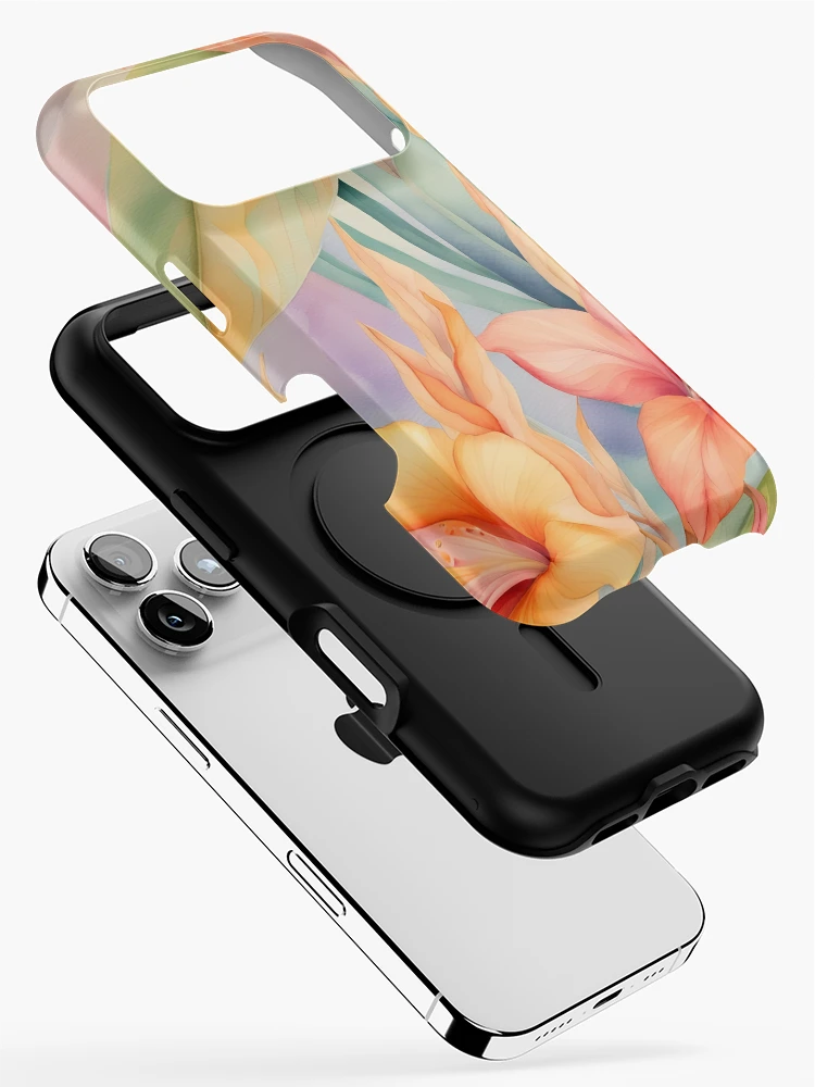 Thumbnail 2 of 4, iPhone Case, Tropical florals designed and sold by ReverieTown.