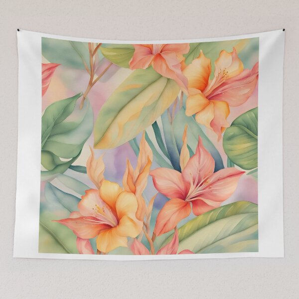 Item preview, Tropical florals designed and sold by ReverieTown.