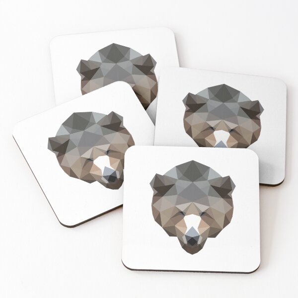 Item preview, Geometric Bear Head Design - Low Poly Abstract Wildlife Art designed and sold by OrangePoly.