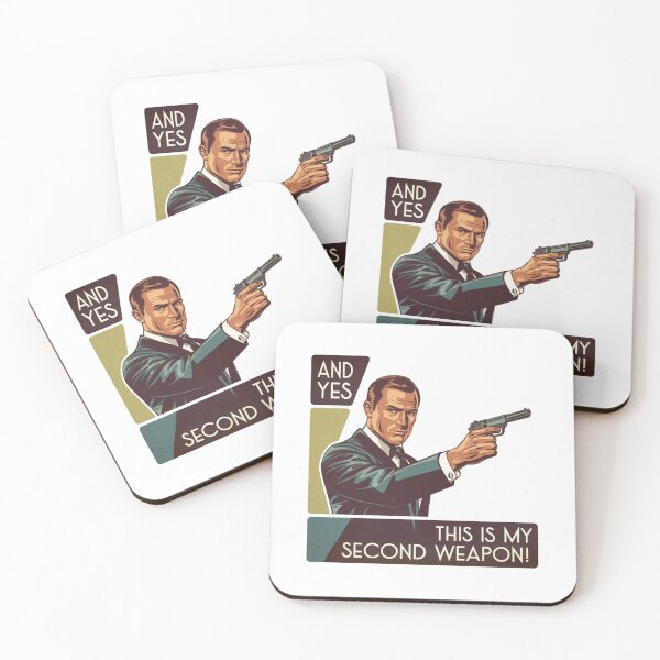 Item preview, My second weapon, man in a tuxedo, funnyfits70, Humor, Funny, retro, vintages, funny quotes, animal humor, designed and sold by FunnyFits70.