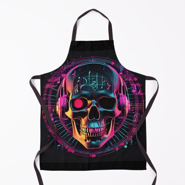 Item preview, Skull Surrounded by Musical Notes designed and sold by TheDarkStone.
