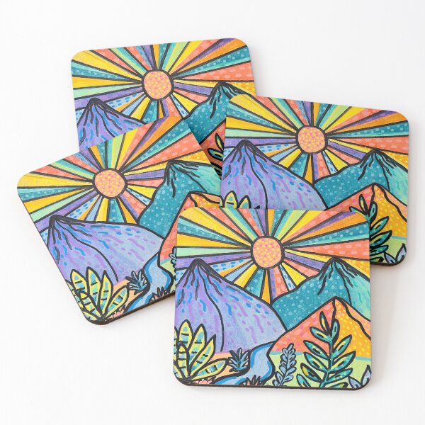 Item preview, Sunrise mountain  designed and sold by Rebecca Lyon Art .