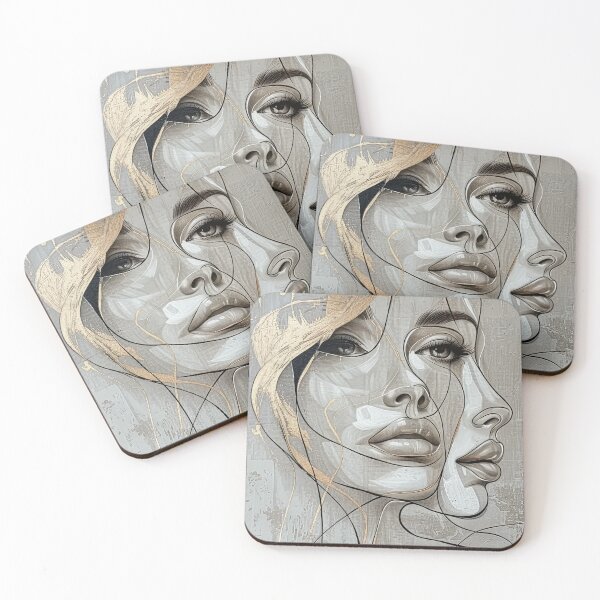 Item preview, Abstract Woman Line Art - retro designed and sold by SparroCreative.