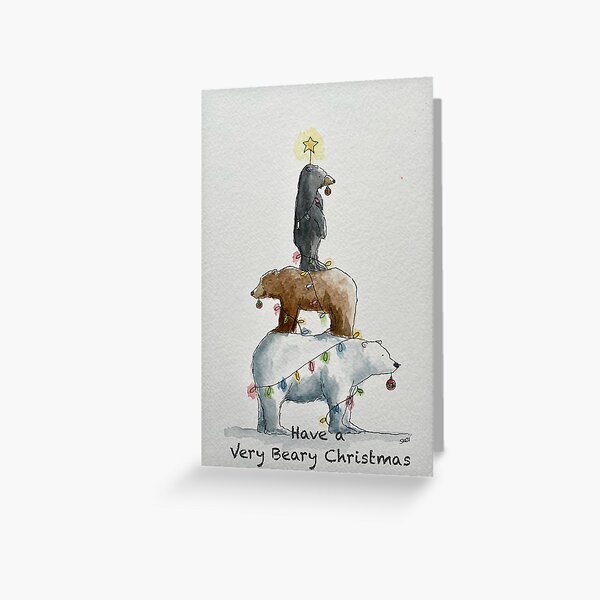 Item preview, Beary Christmas  designed and sold by SketchingDoctor.