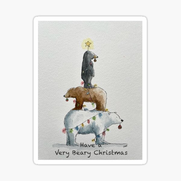 Item preview, Beary Christmas  designed and sold by SketchingDoctor.