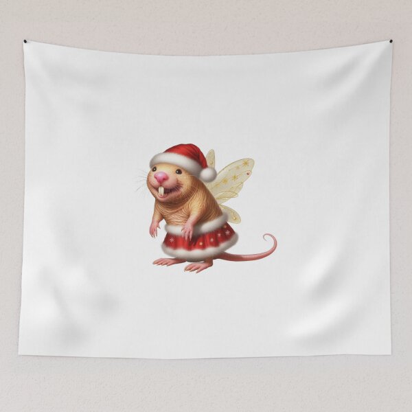 Item preview, Christmas Naked Mole Rat Fairy designed and sold by MagickDragon.