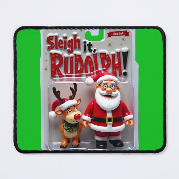 Item preview, Sleigh It, Rudolph! Santa & Reindeer Action Figures designed and sold by 2gather1ness.