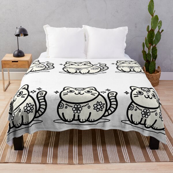 Item preview, KittyKat - Cute Smiley Cat with Stars designed and sold by KittyKatCats.