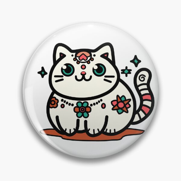 Item preview, KittyKat - Cute Smiley Cat with Stars designed and sold by KittyKatCats.