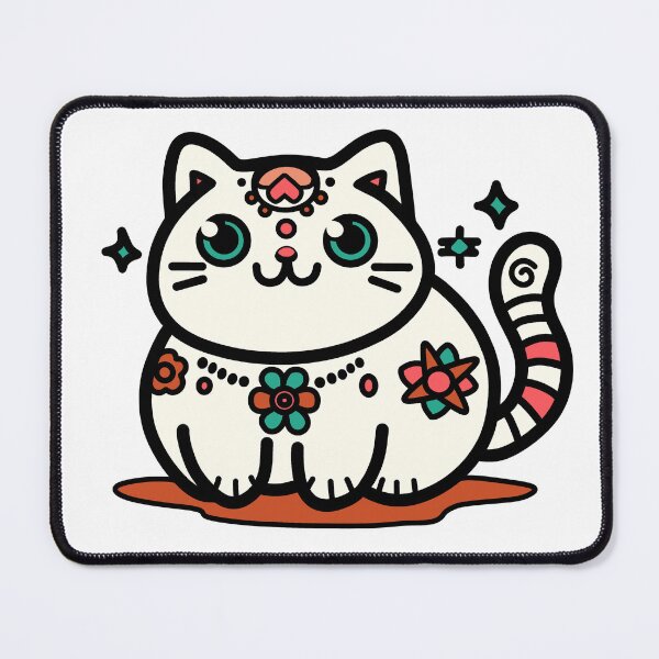 Item preview, KittyKat - Cute Smiley Cat with Stars designed and sold by KittyKatCats.