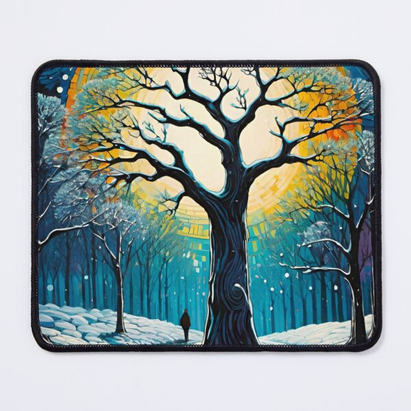 Item preview, A Festive Snow-Dusted Tree at Christmas designed and sold by GrizzlyCollective.