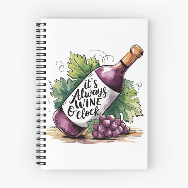 Item preview,  Wine O'clock Watercolor designed and sold by ArtQueen777.