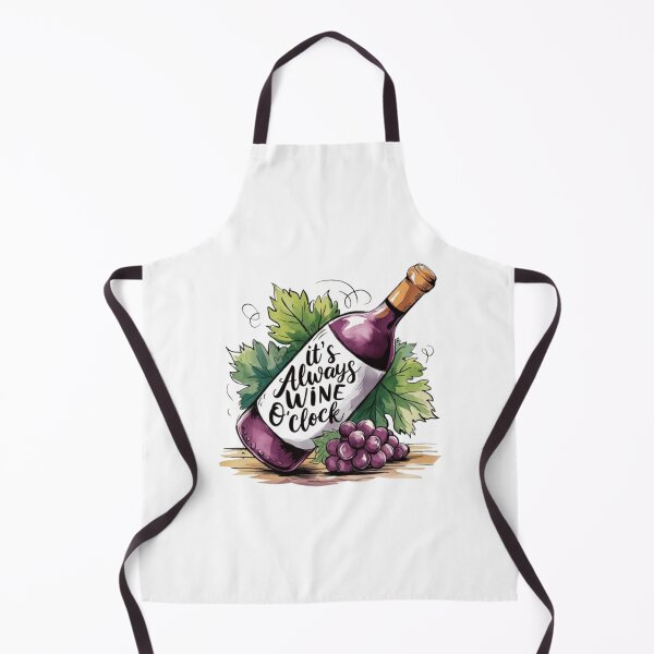 Item preview, Wine O'clock Watercolor designed and sold by ArtQueen777.