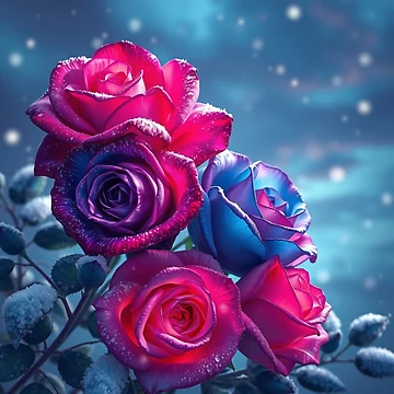 Artwork thumbnail, Romantic Roses  by Azrabi