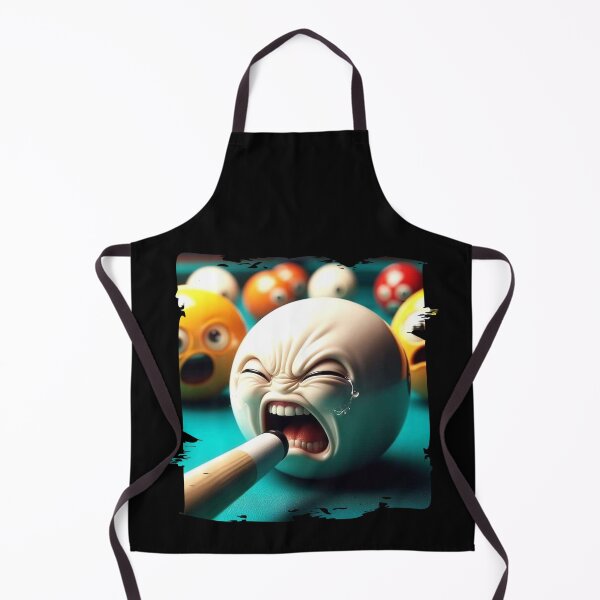 Item preview, Billiard Ball in Panic – White Ball Screaming Artwork designed and sold by Hungry-Murphy.