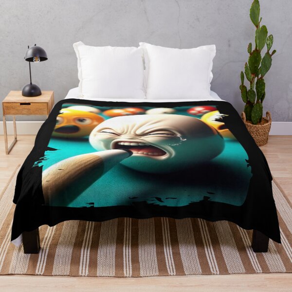 Item preview, Billiard Ball in Panic – White Ball Screaming Artwork designed and sold by Hungry-Murphy.