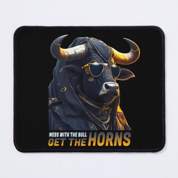 Item preview, Zodiac Taurus Gangster | Fun Quote “Mess with the Bull, Get the Horns” | Fierce Bull designed and sold by MystiqSlav.