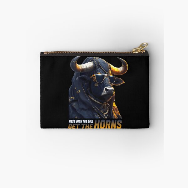 Item preview, Zodiac Taurus Gangster | Fun Quote “Mess with the Bull, Get the Horns” | Fierce Bull designed and sold by MystiqSlav.