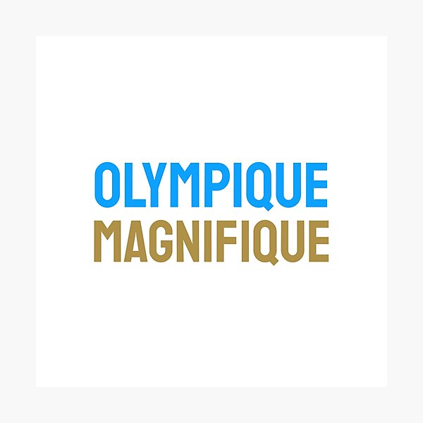 Item preview, Olympique Magnifique blue gold b designed and sold by VRedBaller.