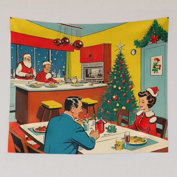 Item preview, Christmas Day Feast with Mr. and Mrs. Claus designed and sold by GrizzlyCollective.
