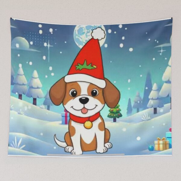 Item preview, Christmas is comming-singging is cute dog designed and sold by zorkaa1.