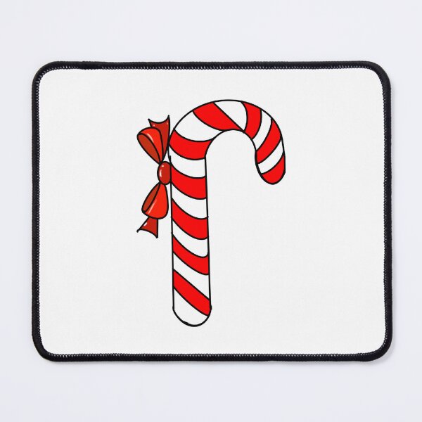 Item preview, Candy canes, candy cane Red, white peppermint candy cane with red bow, cute kawaii designed and sold by Artonmytee.