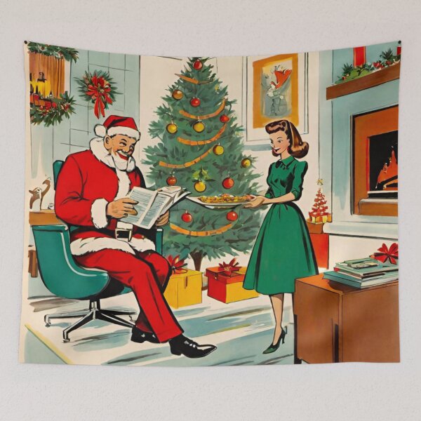Item preview, Santa’s Late Night Community Visit with Cookies designed and sold by GrizzlyCollective.