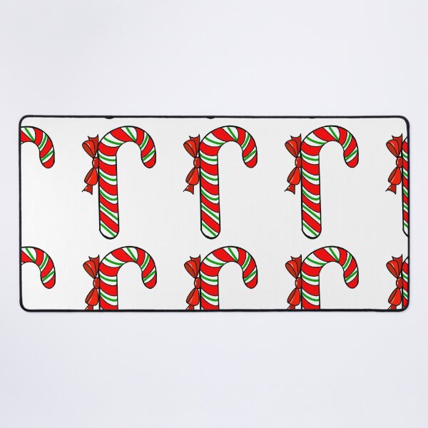 Item preview, Candy canes, candy cane Red, white and green peppermint candy cane with red bow, cute kawaii designed and sold by Artonmytee.