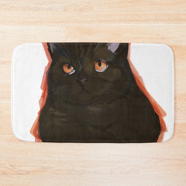 Item preview, Grumpy black cat designed and sold by RNIArt.