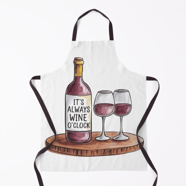 Item preview, Watercolor Rose Wine and Glasses- Wine o'clock designed and sold by ArtQueen777.