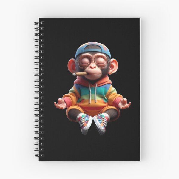 Item preview, Meditating Rapping Monkey with Cigar – Funky Art designed and sold by Hungry-Murphy.